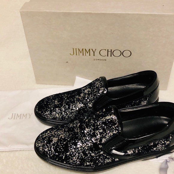 JIMMY CHOO Glitter Sneakers - Picture 3 of 8